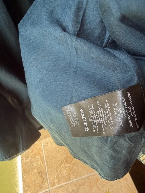 The Tommie Midi Dress Cap-sleeve Blue Plaid Zip-Front Pockets Anthropologie L - Picture 11 of 16